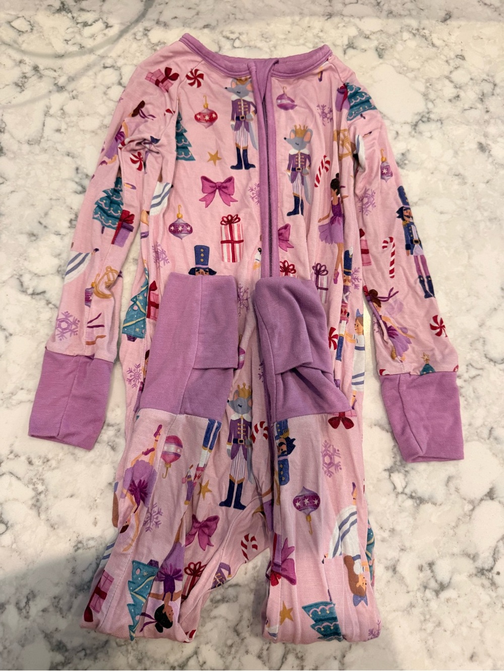 Little Sleepies Pink Nutcracker Ballet Zippy 18-24 months